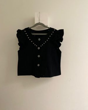 Chaleco Denim Tachuelas