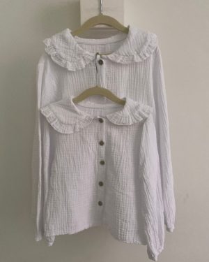 Blusa en muselina de algodón 2-12 años