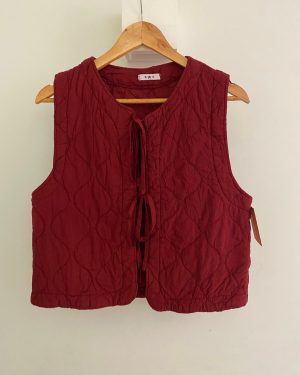 Chaleco burdeos