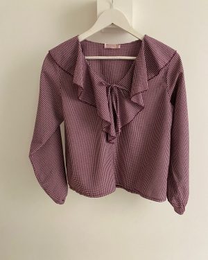 BLUSA VOLANTES CUADRO VICHY  vino