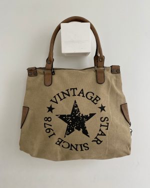 Bolso vintage star since 1978 beige