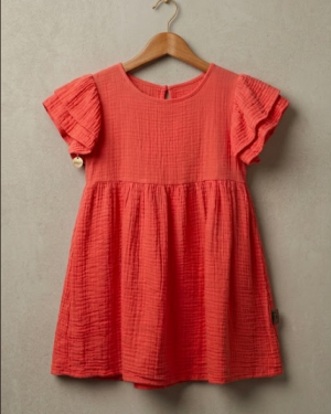 Vestido bambula de algodón  3,4 años