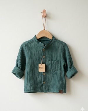 Camisa de muselina de algodón 1,2,4,8 años . Ultimas uds