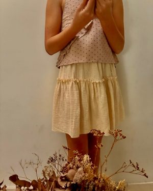 Falda muselina de algodón 2-12 años