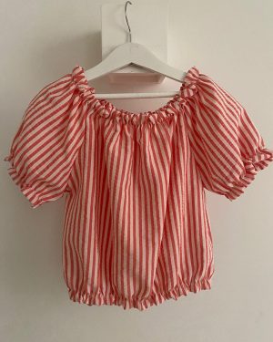 Blusa Rayas 4-14 años Coral