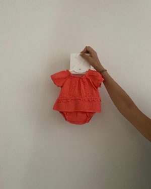 Conjunto bambula de algodón  3-36 meses