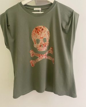 Camiseta Pirata Verde Militar