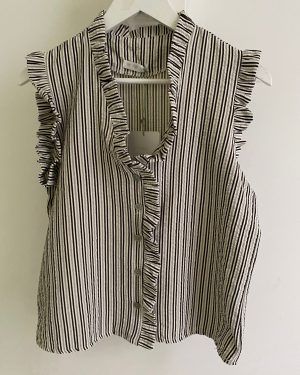 Blusa Selected Femme Striped en color crema y marin