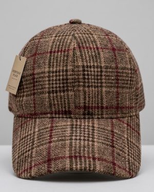 Gorra con Estampado Plaid de Cuadros