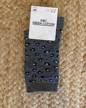 Calcetín Talla 35-40. Green Cotton