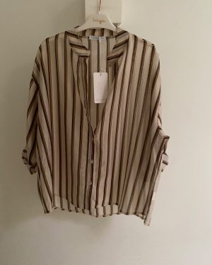 Camisa de manga larga de corte holgado